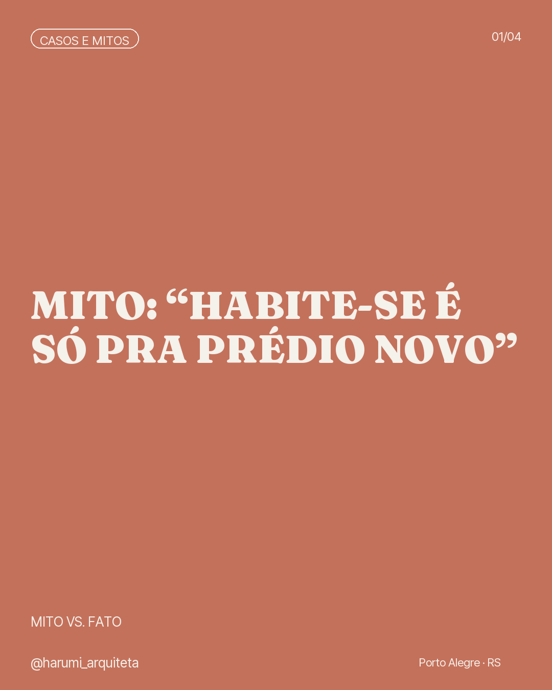 Capa: Mito — Habite-se é só pra prédio novo