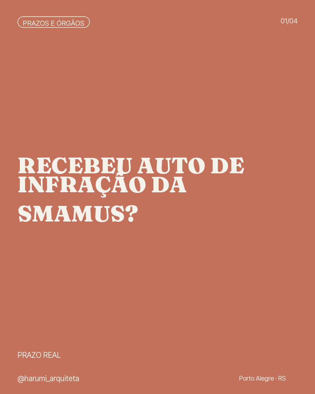 Capa: Recebeu auto de infração da SMAMUS?