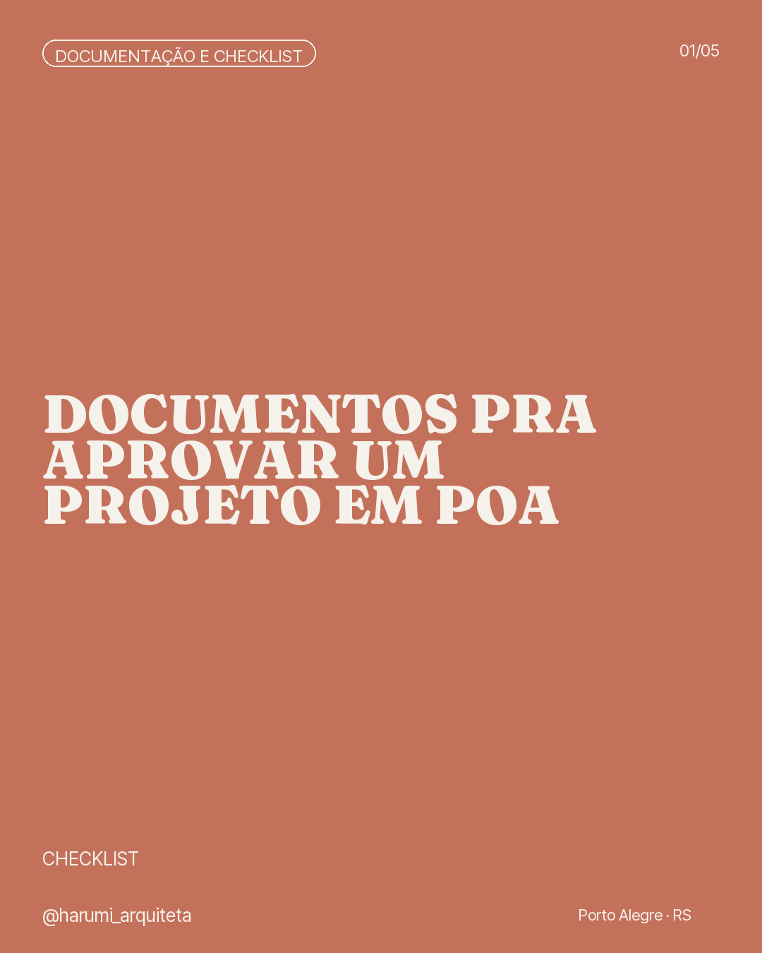 Capa: Documentos pra aprovar um projeto em POA